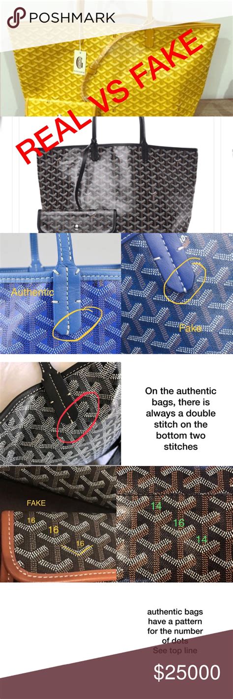 goyard bag real vs fake|authentic Goyard tote bag.